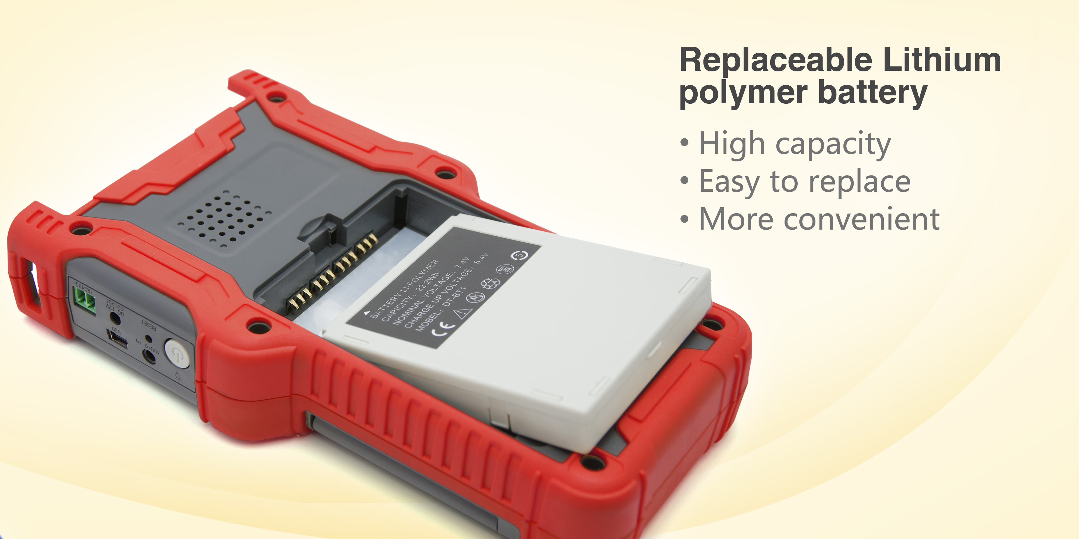 replaceable lithium polymer battery